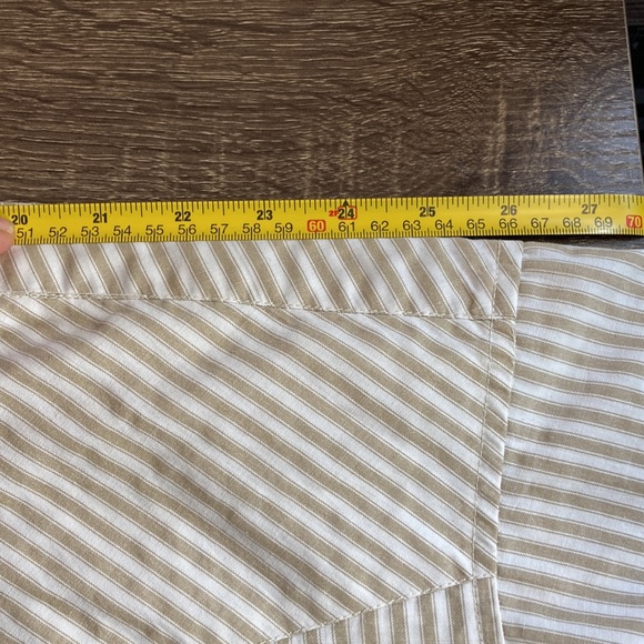 Mens Vintage Williams Bay 4X Western Shirt Tan & Cream Pearl Snap Button Down - Picture 7 of 10